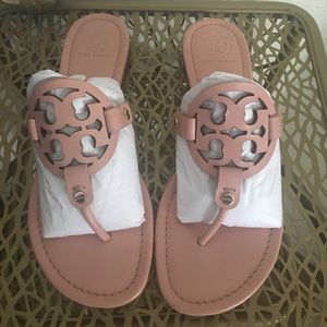 🌸 Tory Burch Leather Miller Sandals 🌸